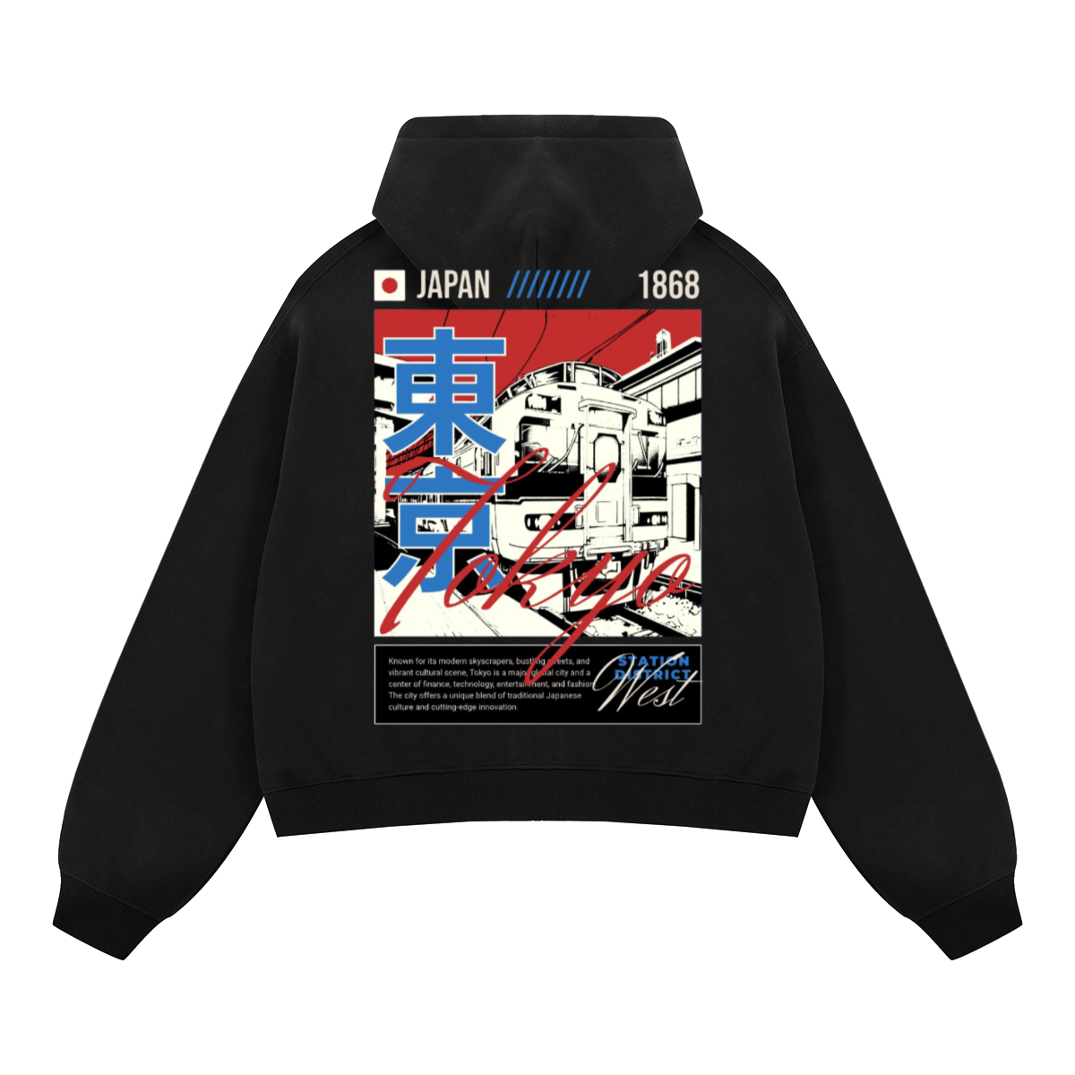 Tokyo Graphic Zip-Up Hoodie - Unisex