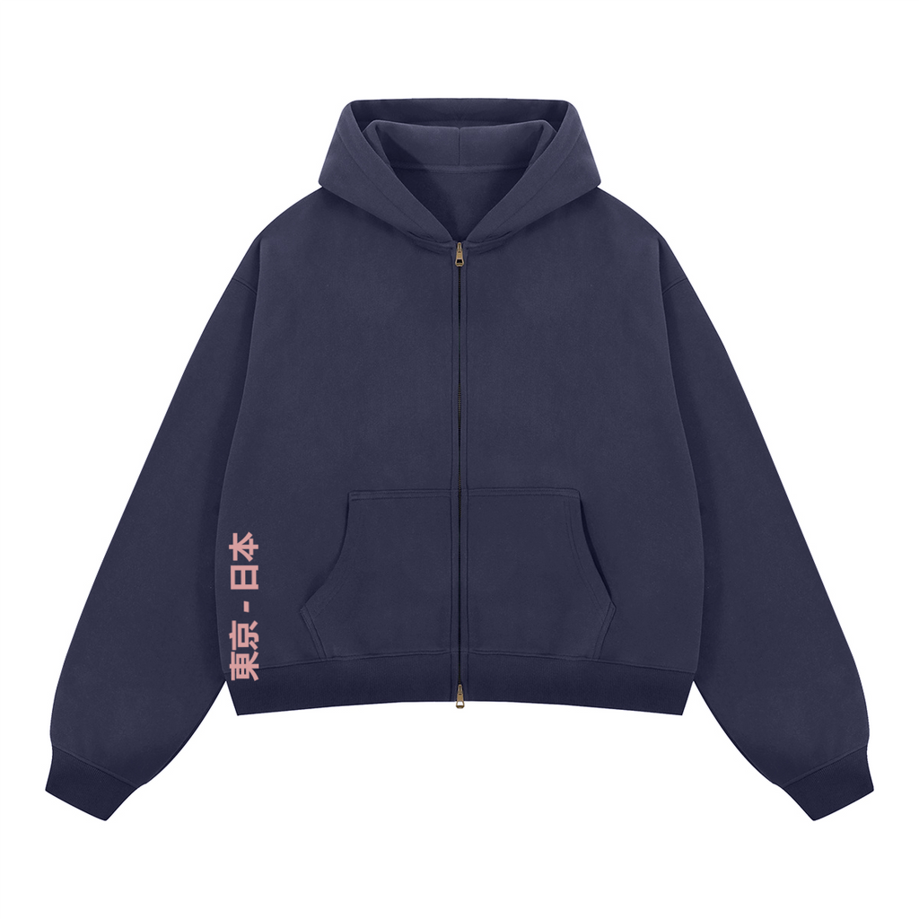 Tokyo Graphic Zip-Up Hoodie - Unisex