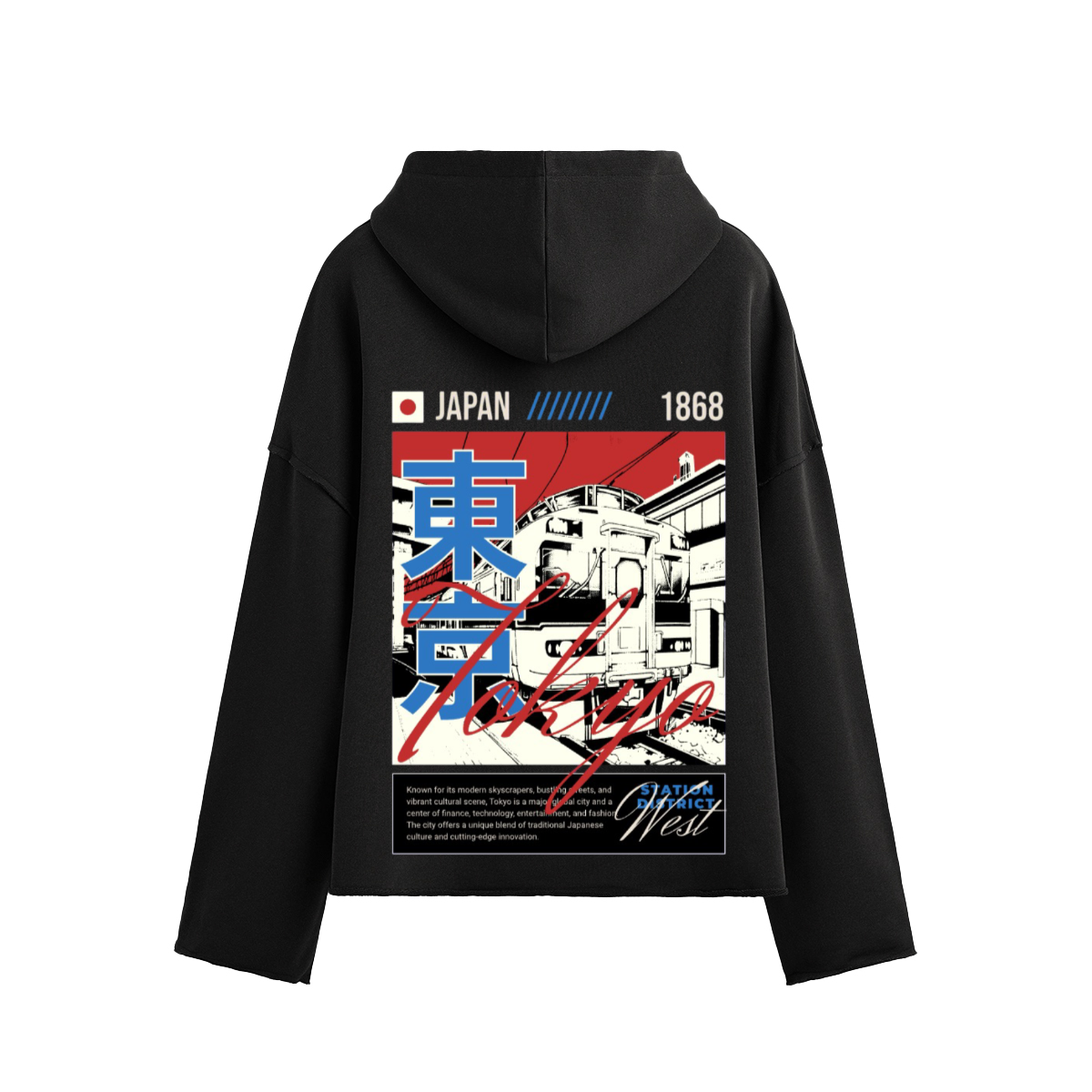 Tokyo Graphic Boxy Hoodie - Unisex