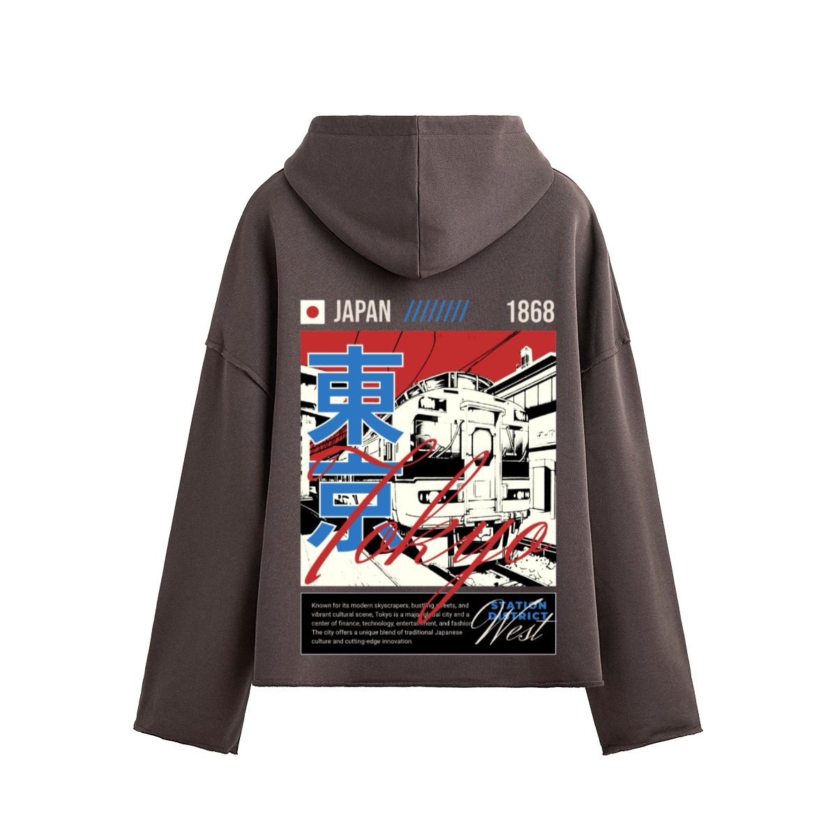 Tokyo Graphic Boxy Hoodie - Unisex