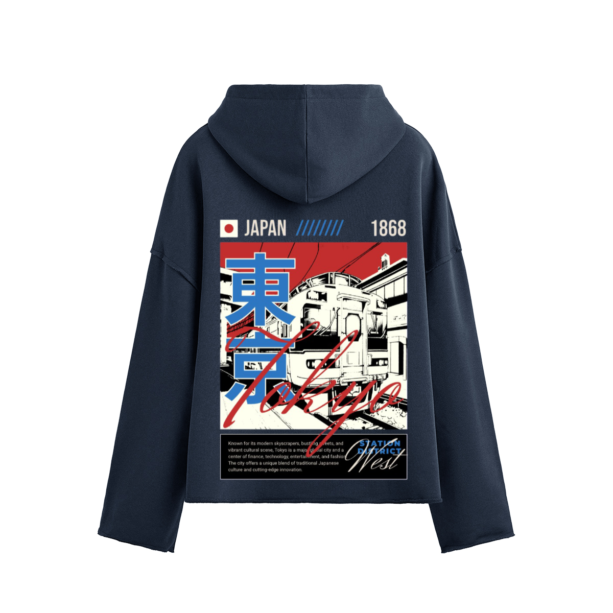 Tokyo Graphic Boxy Hoodie - Unisex